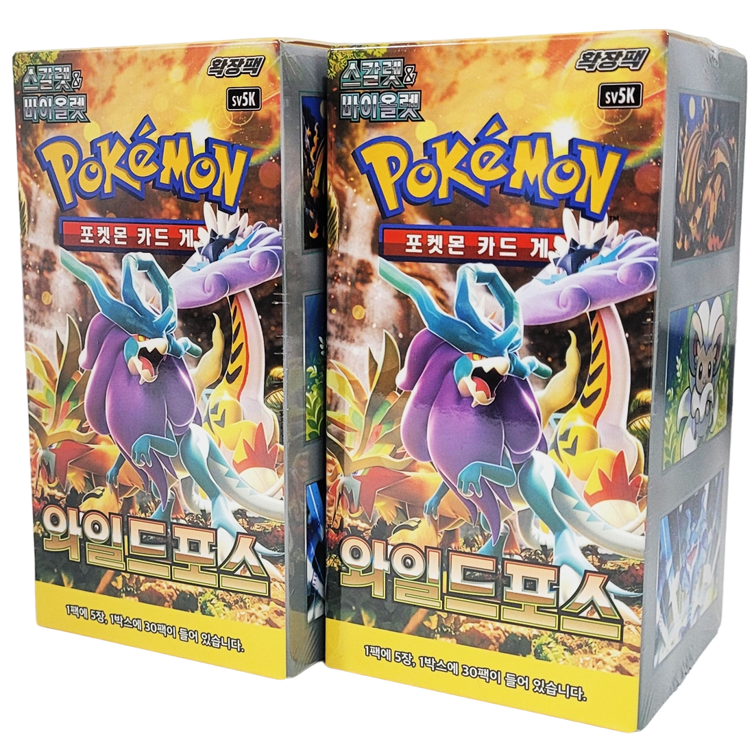 Pokemon Card Temporal Forces Booster Box Wild Force x2 Korean