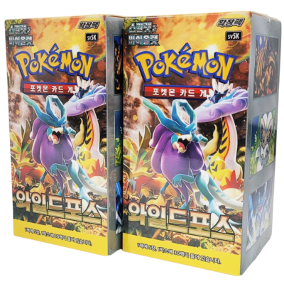 Pokemon Card Temporal Forces Booster Box Wild Force x2 Korean