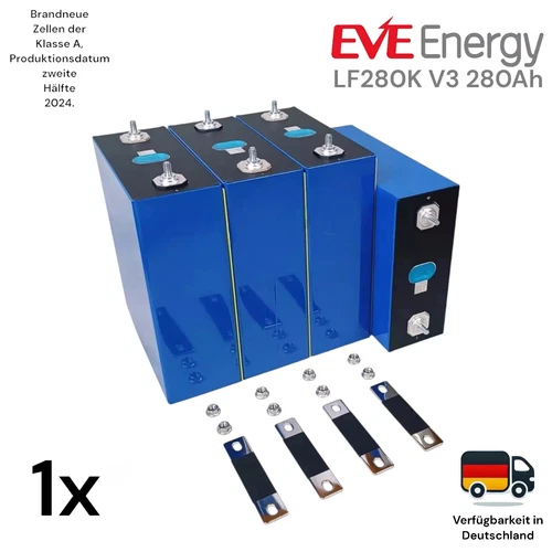 1 x EVE LF280K V3 A Grade 280 Ah LiFePO4-Zellen 3.2V Lithium-Eisenphosphat