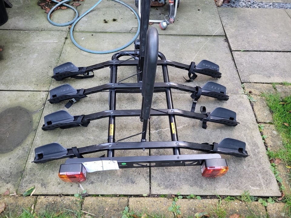 Halfords Tow Bar Mounted 4 Bike Rack Cycle Carrier eBay