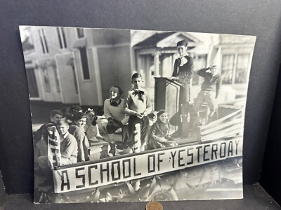 Vintage  Photo, School of Yesterday, Parade Float, Laconia Lakeport NH