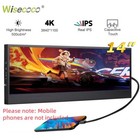 14'' 4k Monitor IPS Touch Screen Secondary Display LCD 3840x1100 HDMI Type C GPU