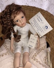 Puppe Marion, stehen u. stehen, 50 cm, Porzellan, hochgebundene Frisur