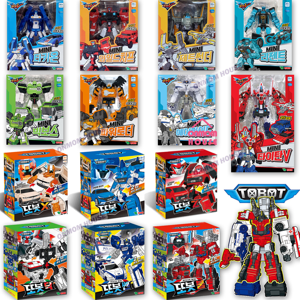 Tobot Mini V X Y X SOS Transformer Robot Figure Collection Korean