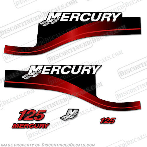 Fits Mercury 125hp ELPTO Decal Kit (Red) 1999-2004 - Picture 1 of 1