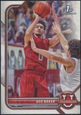 2021-22 Bowman University Geo Baker Rookie 1st Bowman Rutgers RC #31