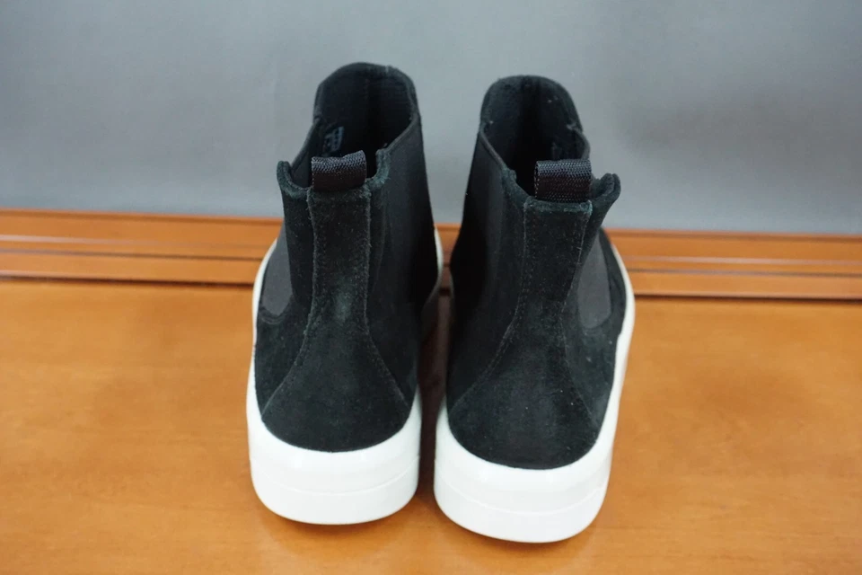 Zapato Chelsea Ecco Soft 9 para mujer talla 9,5 negro gamuza botín informal al tobillo Foto 4 de 4