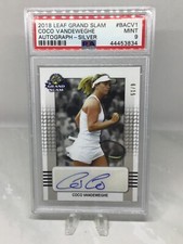 2018 Leaf Grand Slam Auto Silver 6/15 #BACV1 Coco Vandeweghe PSA 9 (Top Pop)