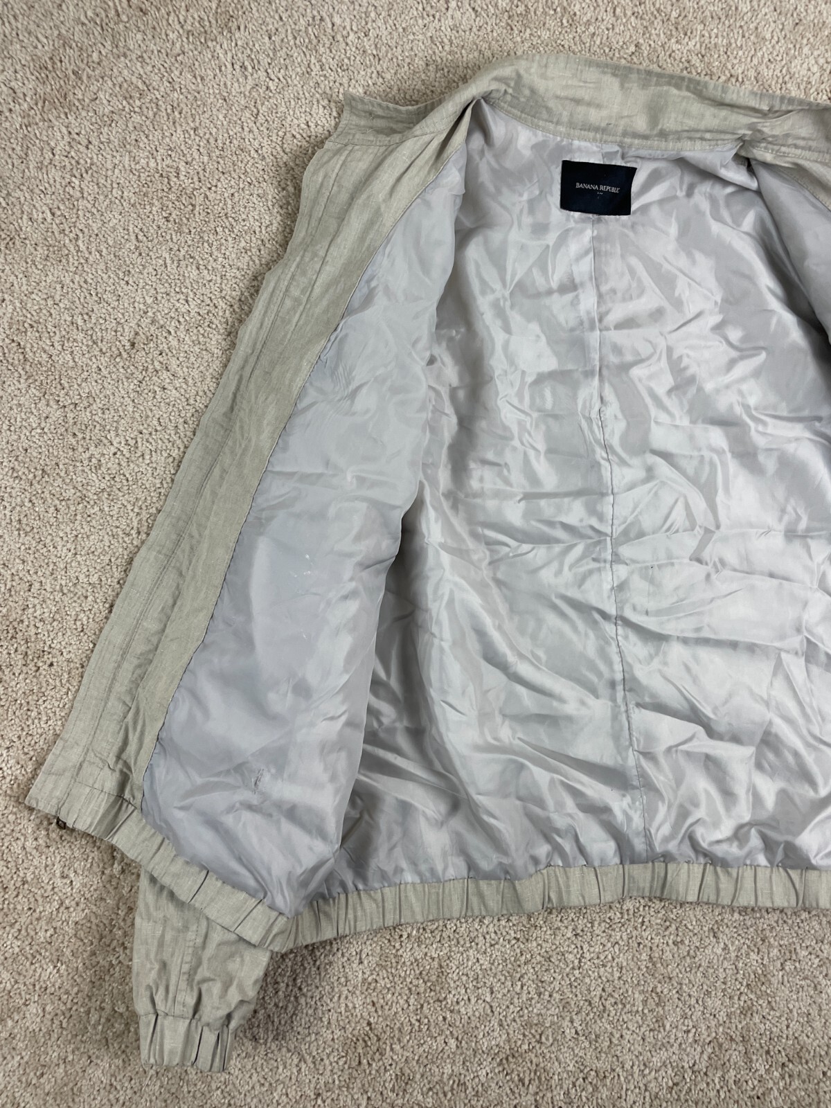 Banana Republic Basic Jacket Mens Large Lined Ful… - image 6