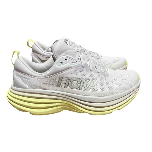 Hoka One One Clayton Mens Size 10.5 Yellow/White Athletic 