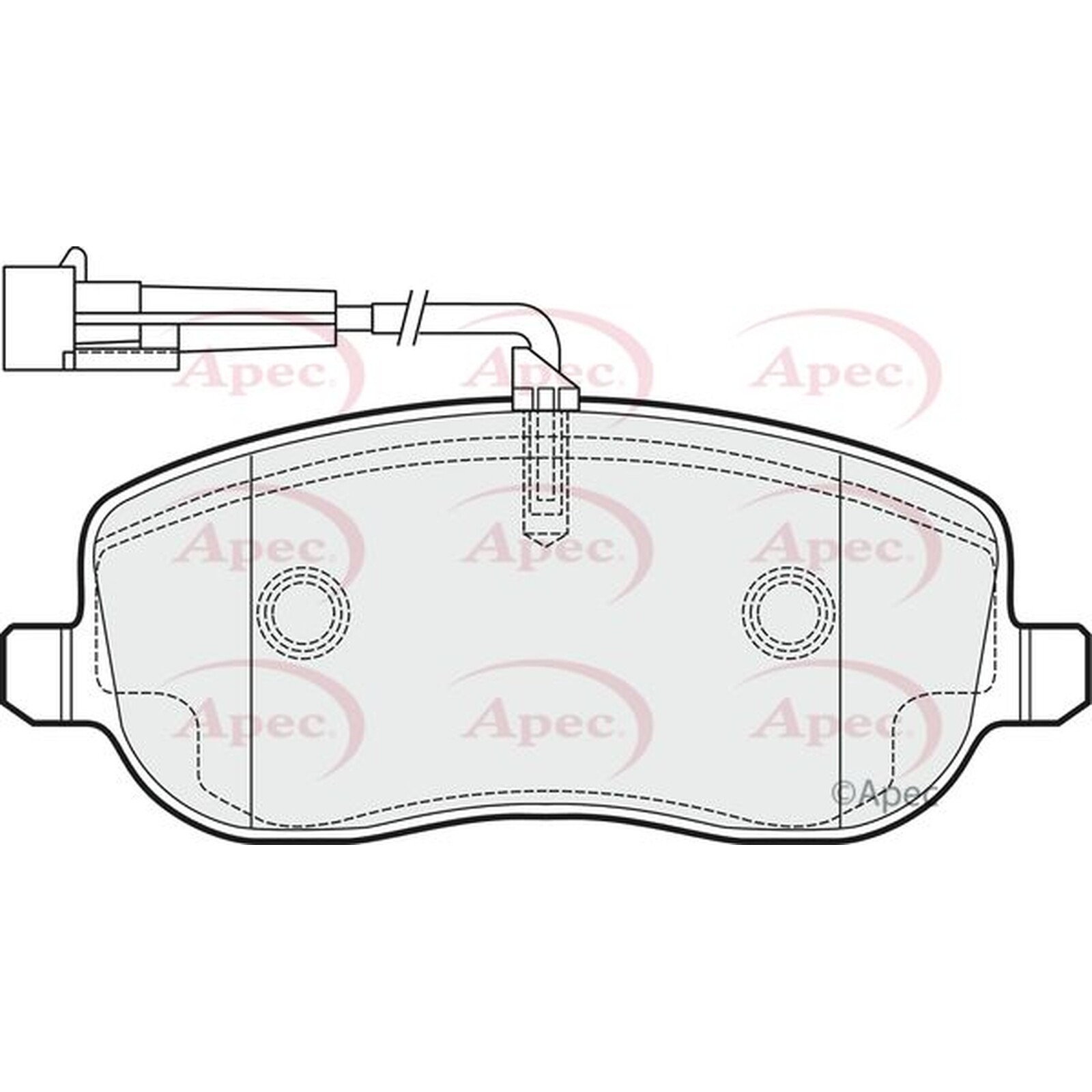 Apec Brake Pads PAD1500 - High Quality Precision Engineered Part