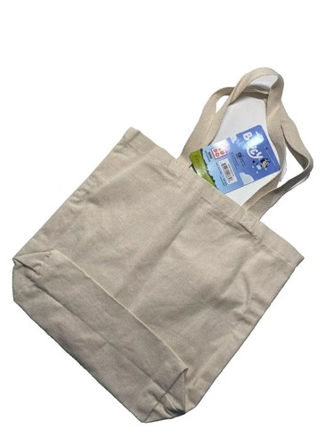 Bluey and Friends LETS PLAY Canvas Tote Bag - Picture 4 of 4