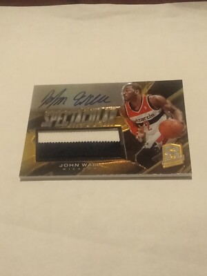 John Wall 2013-14 Panini Spectra Spectacular Swatch Signatures gold #06/10