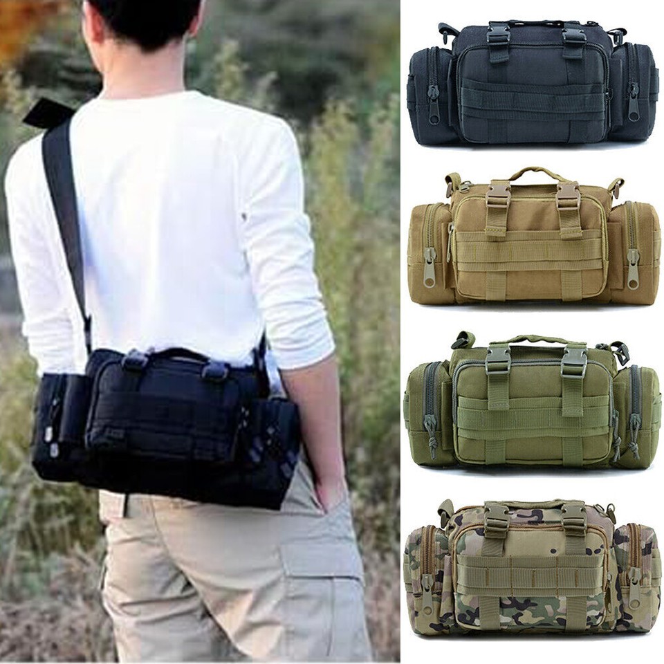 Tactical Military Molle Gear Duffle Shoulder Strap Outdoor Travel Range Bag
