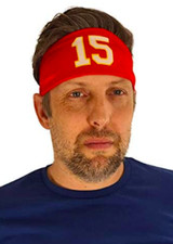 Mahomes Headband 15 Football Sweatband Costume