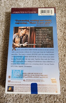 Factory Sealed John Wayne Rio Lobo VHS Movie 1970