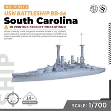 SSMODEL SS700513 1/700 Military Model Kit USN South Carolina Battleship BB-26
