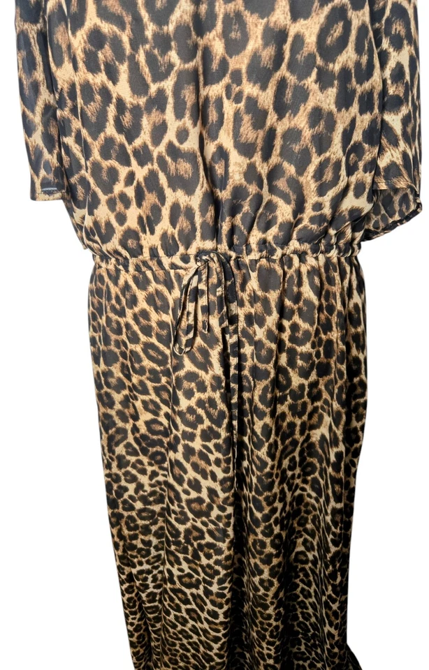 Buffalo I джинсы женское платье средний леопард печать макси регулируемые ремни - Изображение 2 из 4