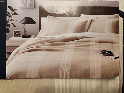 FieldCrest Yarn-Dyed Cream King Duvet Cover Set