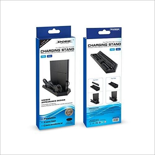 Dobe PS4 Pro Dual Charging Dock Veritcal Stand USB HUB with Cooling Fan for Son - Picture 1 of 6