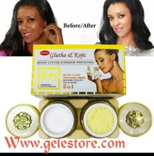 Nutri Glow Whitening Face Cream. RESTORE VITALITY Day & Night Set. 24k 