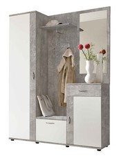 Armadio da ingresso PIT in laminato con specchio. LAP 145x188x30 cm.