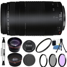 Canon Zoom Telephoto 75-300mm f/4.0-5.6 III Lens for T3 T3i T5 T5I 60D 70D Kit