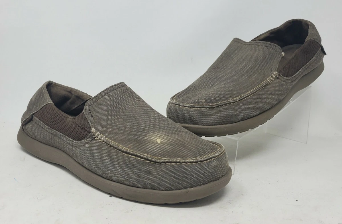 Crocs Mens Santa Cruz 2 Luxe Loafer Brown Sz 13