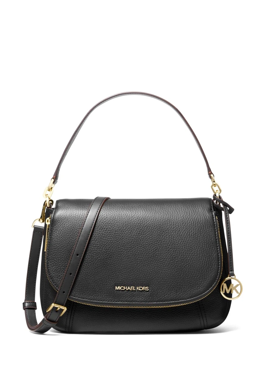 MICHAEL KORS Bedford Medium Pebbled Leather Convertible Flap