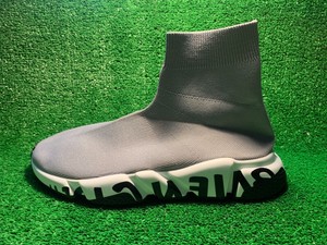 gray balenciaga speed trainer