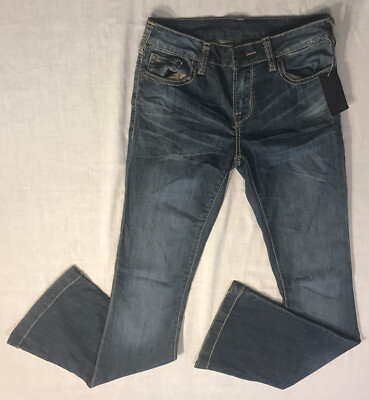Buffalo David Bitton Fergie Women's Designer Flared Blue Jeans (W26.5XL33)* NWD 