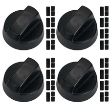 4Pack Stove Top Control Knobs Set Cooktop Top Burner Control Knob Replacement