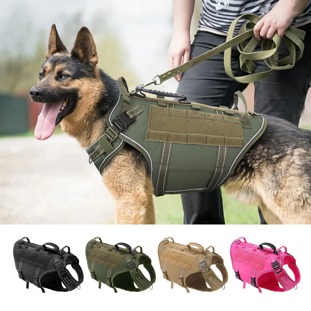 OneTigris Tactical Dog Harness,Puppy Harness with Handle, Military Vest for  Small Dogs Outdoor Easy Control Training Walking