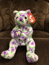 TY Beanie Baby - CORSAGE the Bear (7 inch) - MWMTs Stuffed Animal Toy