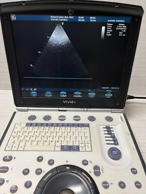 GE Vivid I Color Doppler Ultrasound Scanner, with 3s-RS cardiac & Linear L8-RS