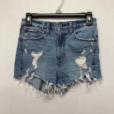 Abercrombie Fitch Women High Rise Mom Jean Shorts Size 27