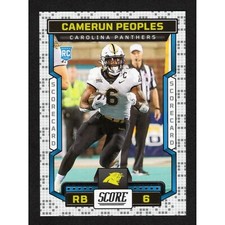 2023 Panini Score Camerun Peoples #301 Carolina Panthers Scorecard RC Rookie NFL