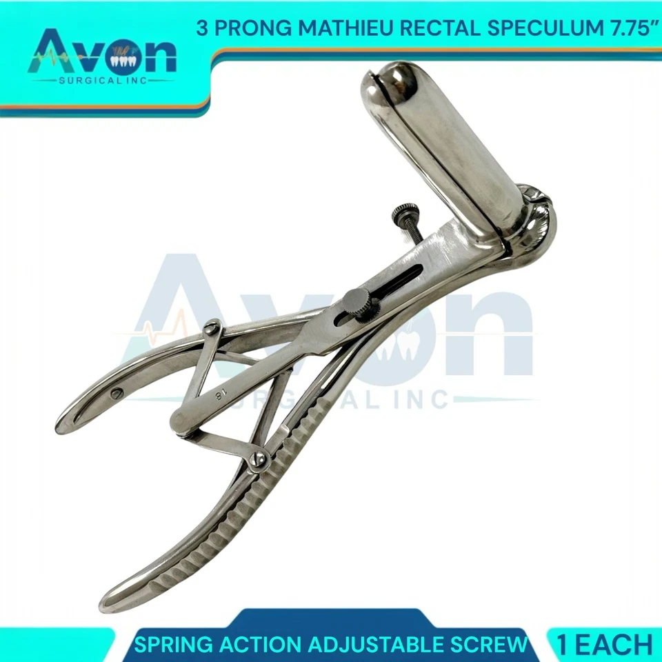 Nuevo Espéculo Anal Mathieu Grado Premium Pantalla de 3 Puntas con Bloqueo de Tornillo Foto 2 de 4