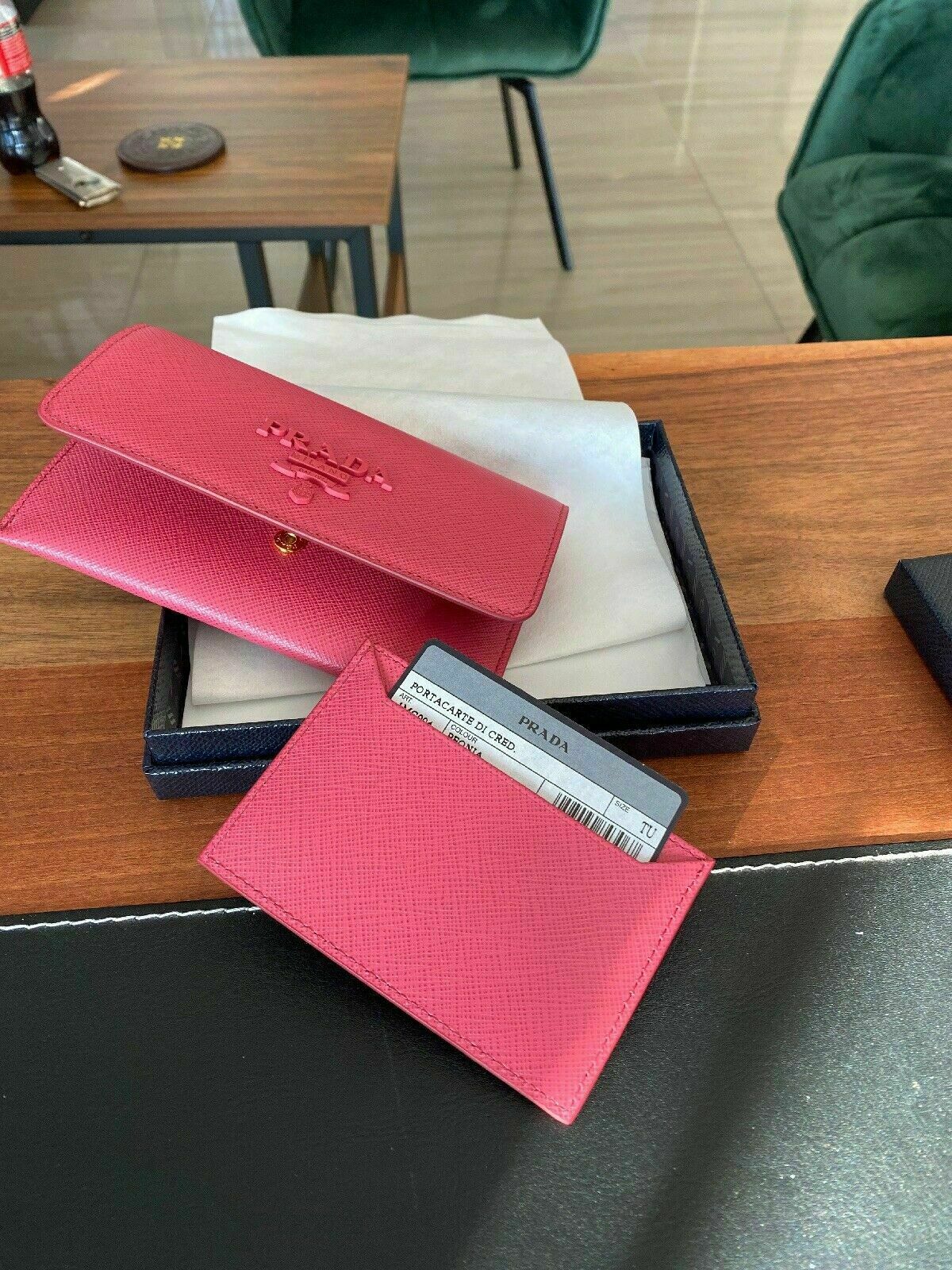 Prada Purse + Card Case Wallet Bag Card Holder Wallet Purse eBay