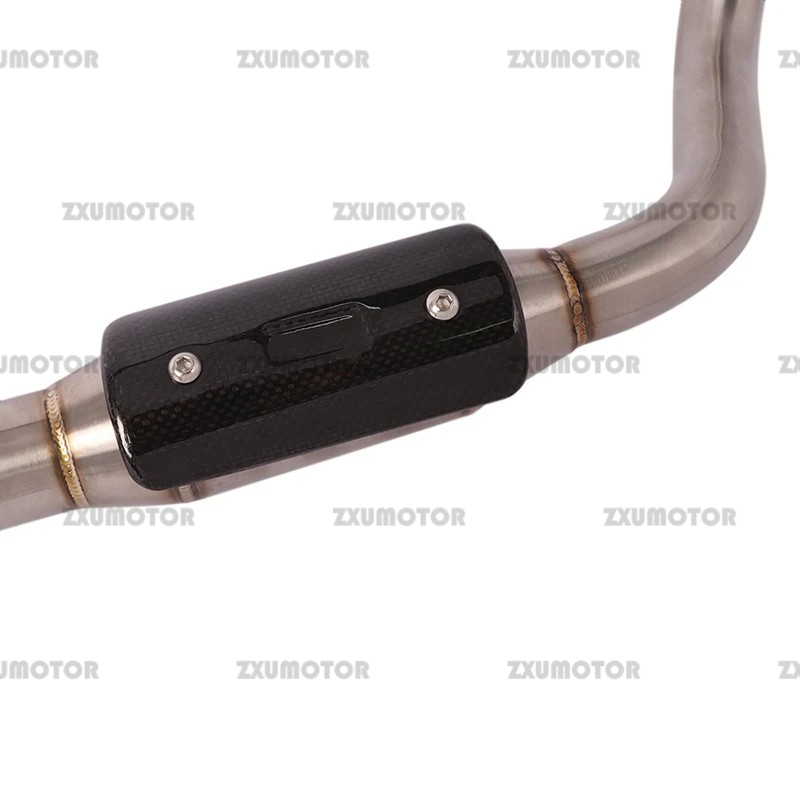 Header Pipe Exhaust Front Link Slip On For Benelli Leoncino 250