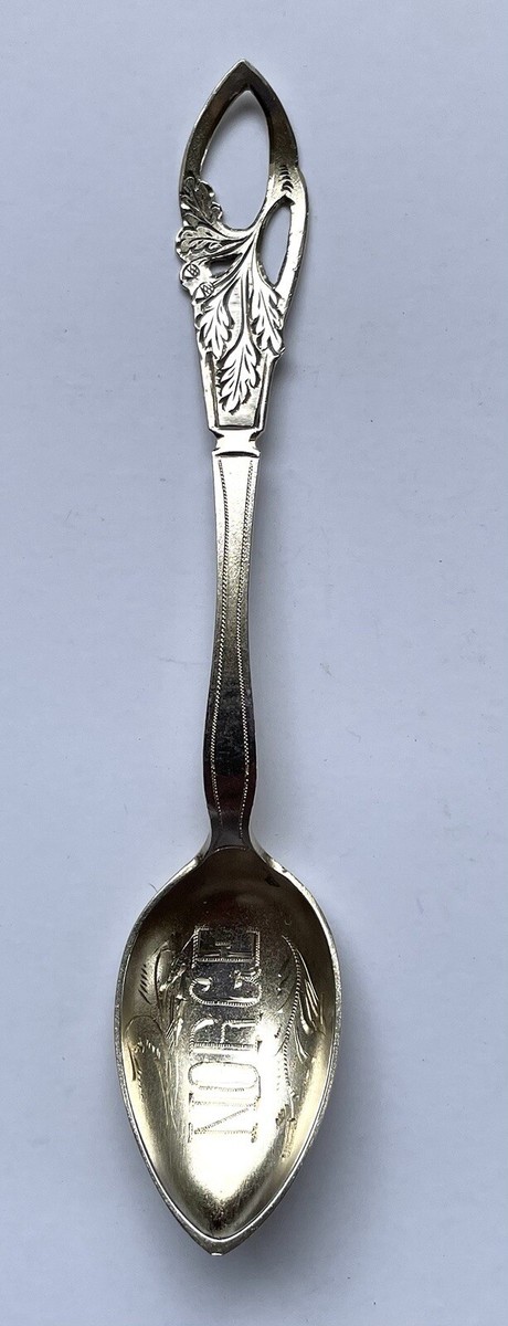 Norge Norway Silver PJP 830 S Souvenir Grapefruit Spoon 8.9 Grams