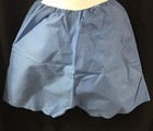 NEW LOT OF 10 DISPOSABLE Medical Exam Shorts Medium Light Blue