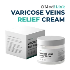 MediLisk Varicose Veins Cream – Soothing Herbal Formula for Tired Legs, 50g