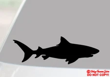 TIGER SHARK Vinyl Decal Sticker Boat Car Truck Rear Window Wall Bumper Jdm Fish