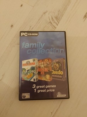 FAMILIENSAMMLUNG PC MONOPOLY RISK II CLUEDO IN SEHR GUTEM ZUSTAND + KOSTENLOSER UK-VERSAND #250LL