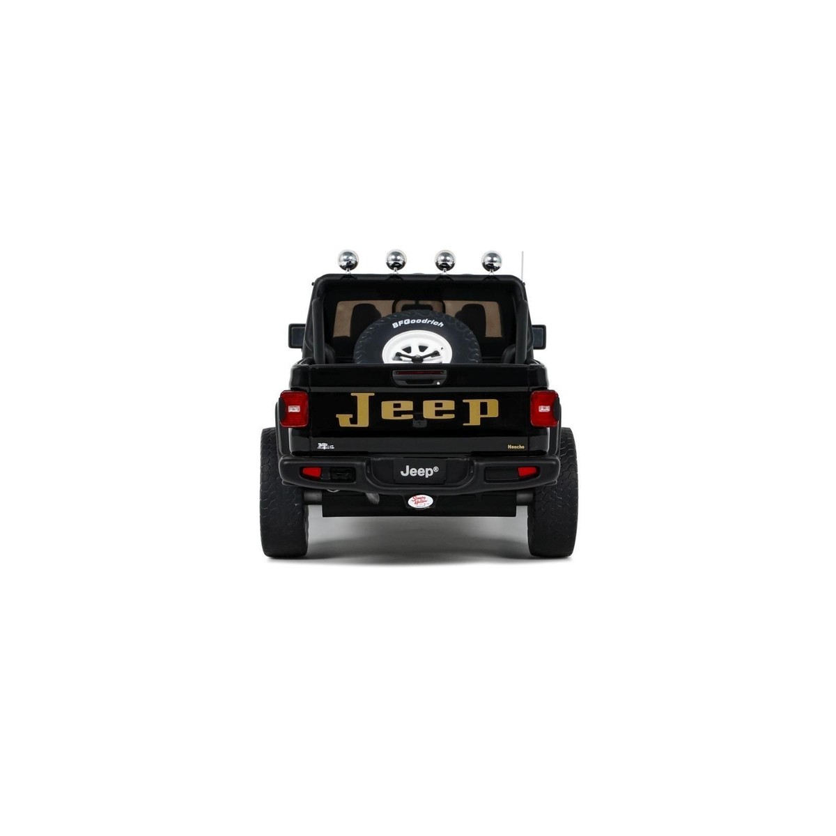 1/18 Jeep Gladiator Pick Up Honcho 2020 Black Resin Model Car by