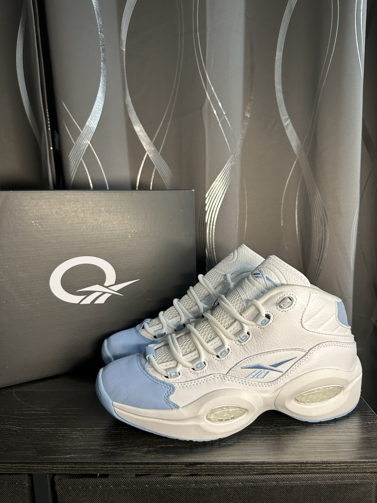 Reebok Question Mid Allen Iverson Denver Nuggets White Blue GW8854 Men's