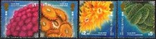Timbres Faune marine Coraux Hong Kong 754/757 ** - 80201FQ