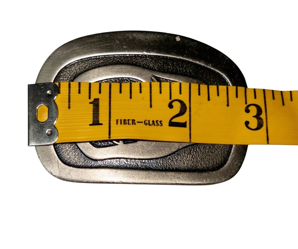 Vtg Indiana Metal Craft Jim Schoppert Raven Western Silver ToneBelt Buckle 1977 - Image 4 of 4