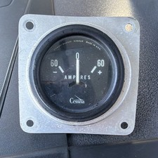Cessna 172 Stewart Warner Amp Gauge Amperes Indicator 433269 (S1320-1)
